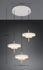 Lampa wisząca LED potrójna okrągłe klosze designerska nowoczesna ściemnialna KEATON 340230376 Trio